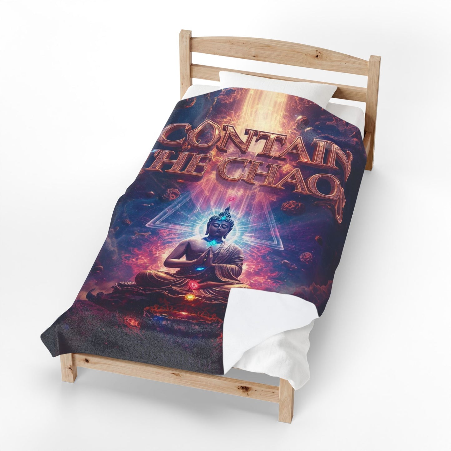 Contain the Chaos Velveteen Plush Blanket