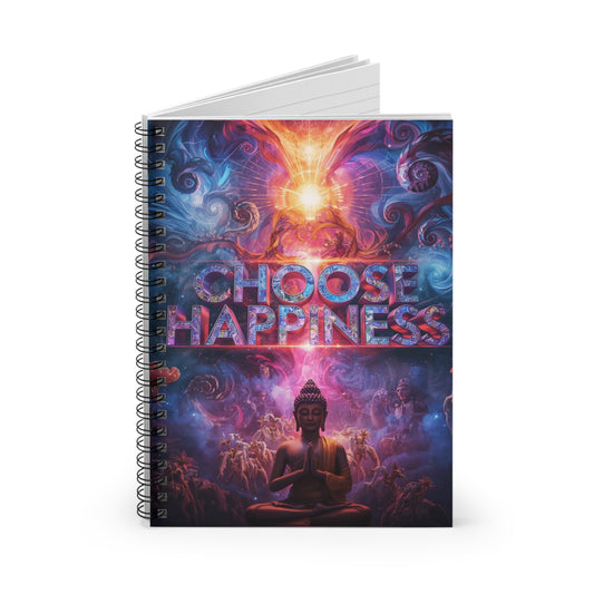 Choose Happiness Spiral Notebook  Ruled Journal for Positivity & Daily Notes