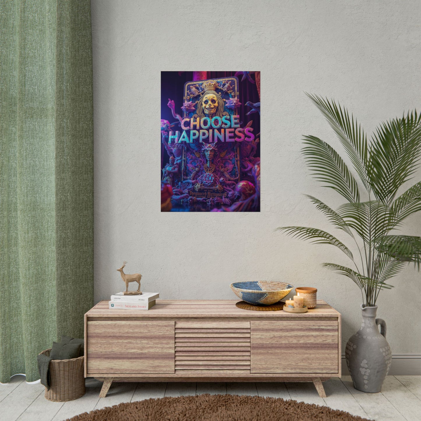 The LifeBox Motivational Poster, Choose Happiness Wall Art, Self Discipline & Mindset Decor, Personal Growth Inspirational Quote Print