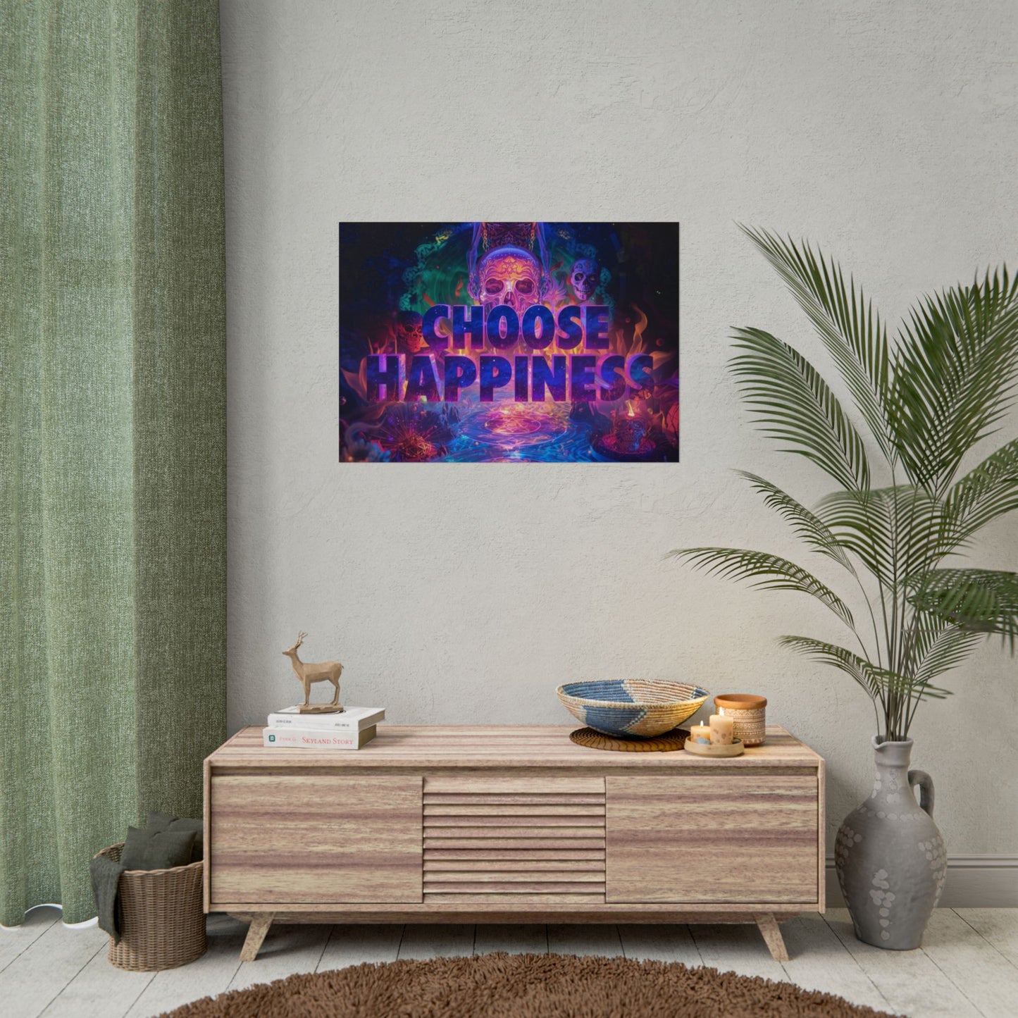 The LifeBox Motivational Poster, Choose Happiness Wall Art, Self Discipline & Mindset Decor, Personal Growth Inspirational Quote Print