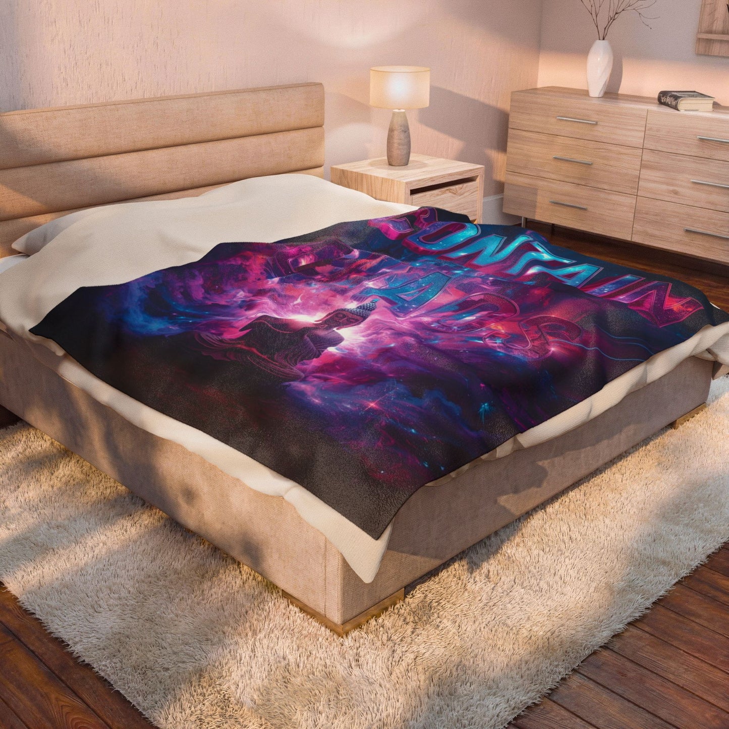 Velveteen Plush Blanket Contain The Chaos