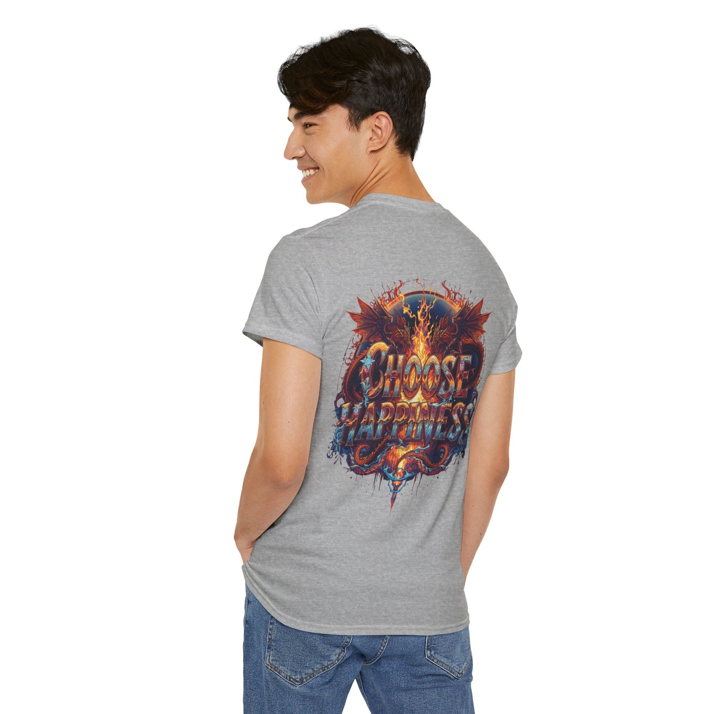 Choose Happiness Unixes T-Shirt Positive Mindset Vibes