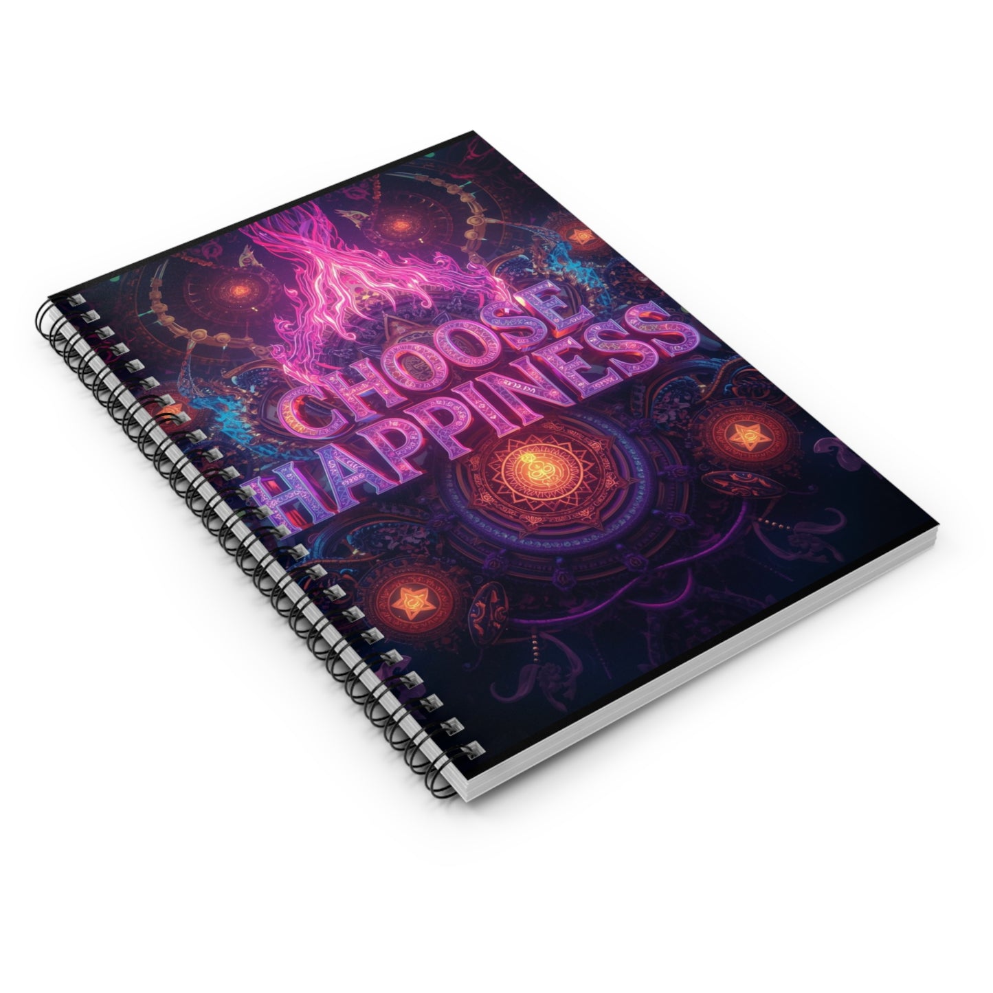 Choose Happiness Spiral Notebook  Ruled Journal for Positivity & Daily Notes