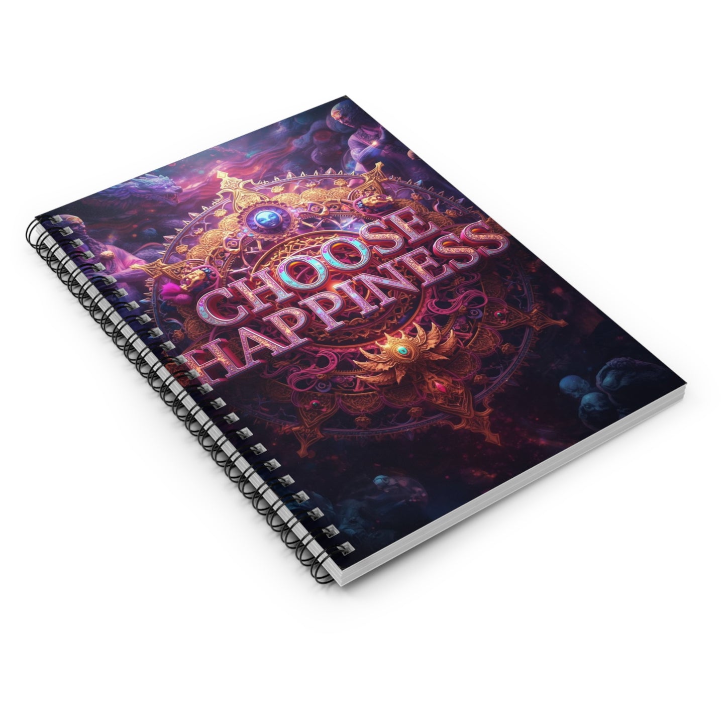 Choose Happiness Spiral Notebook  Ruled Journal for Positivity & Daily Notes