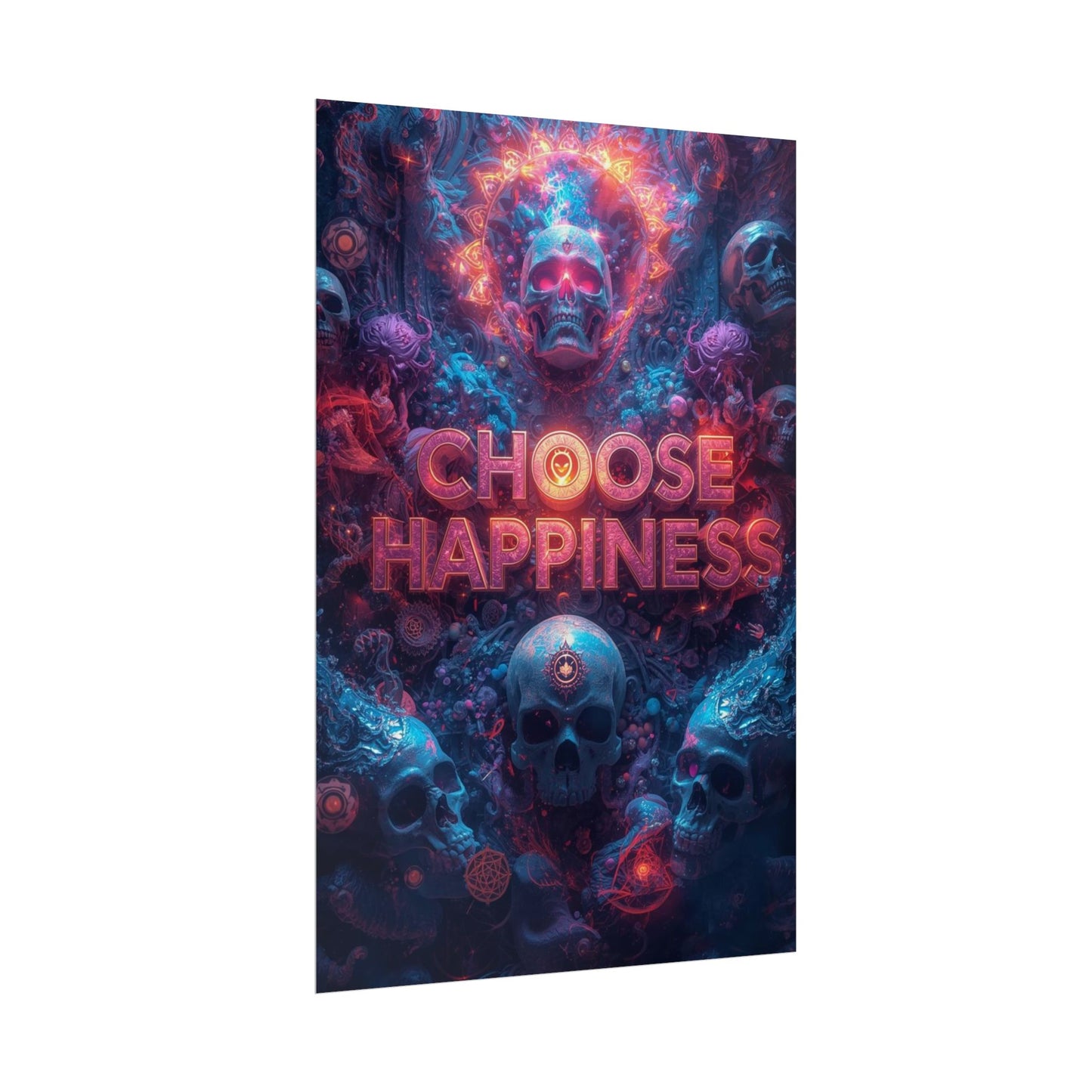 The LifeBox Motivational Poster, Choose Happiness Wall Art, Self Discipline & Mindset Decor, Personal Growth Inspirational Quote Print