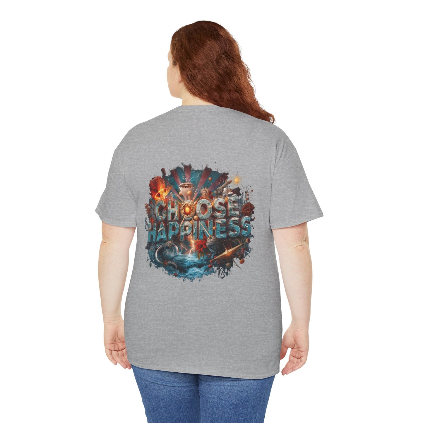 Choose Happiness Unixes T-Shirt Positive Mindset Vibes