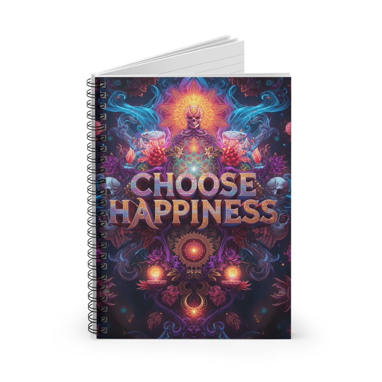 Choose Happiness Spiral Notebook Ruled Journal for Positivity & Daily Notes