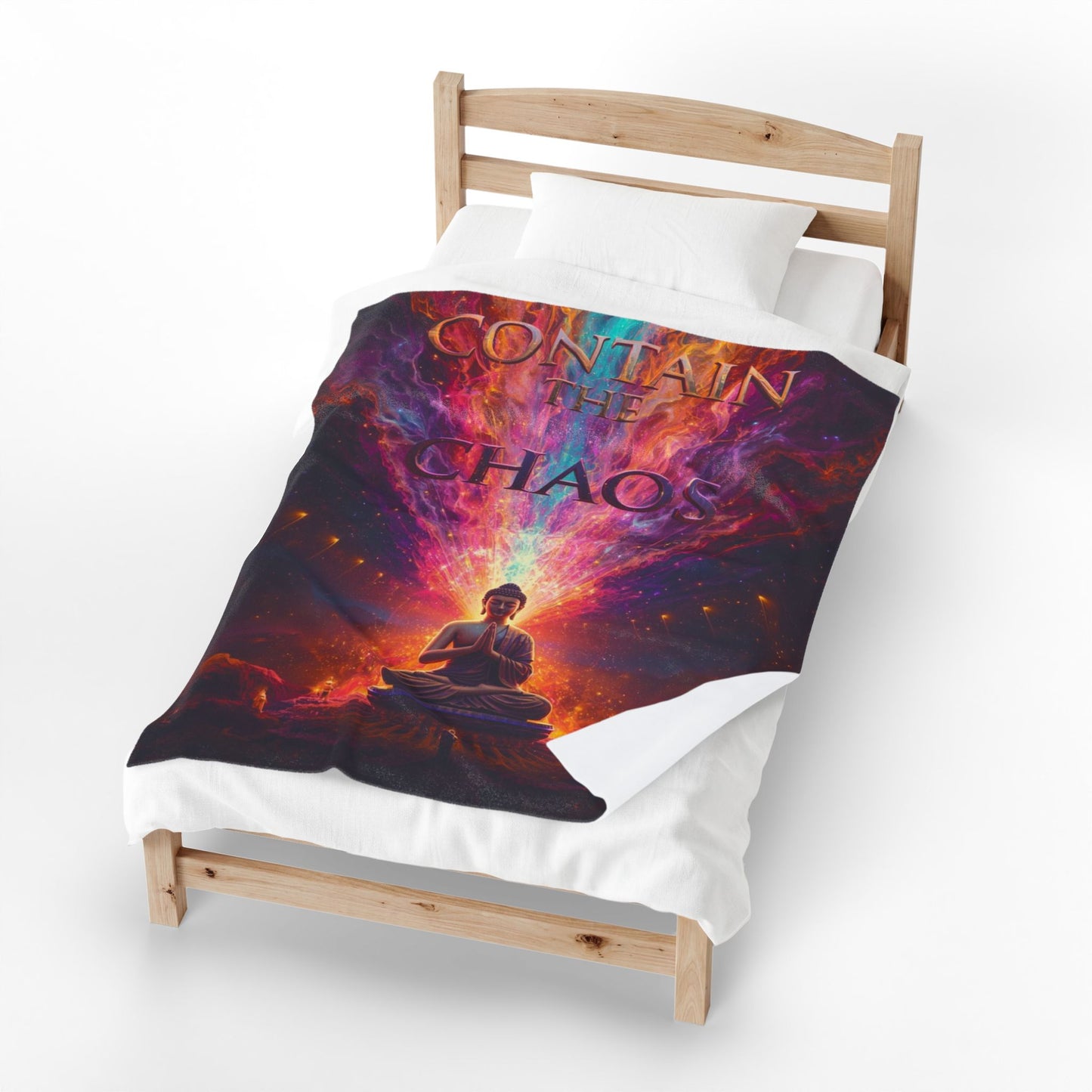 Contain the Chaos Velveteen Plush Blanket