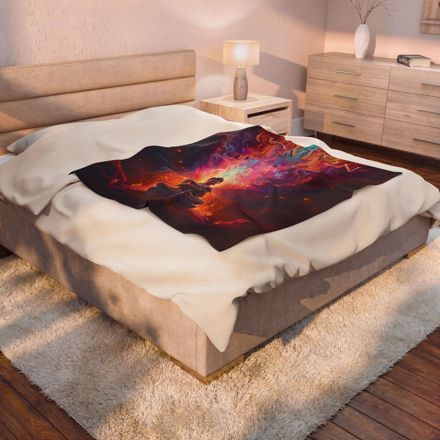 Contain the Chaos Velveteen Plush Blanket