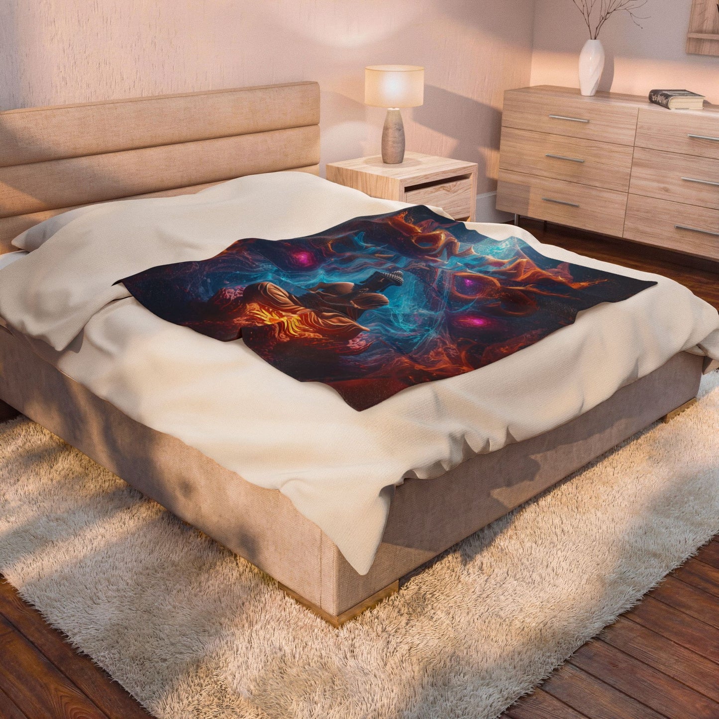 Velveteen Plush Blanket Contain the Chaos Throw