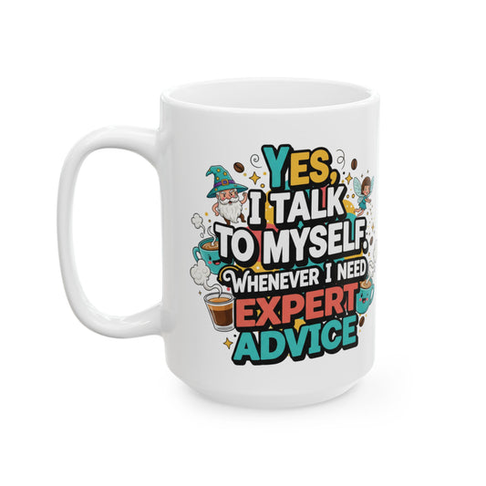 Talk To Me After Coffee Ceramic Mug — Adventure Quote Coffee Mug (11oz, 15oz)