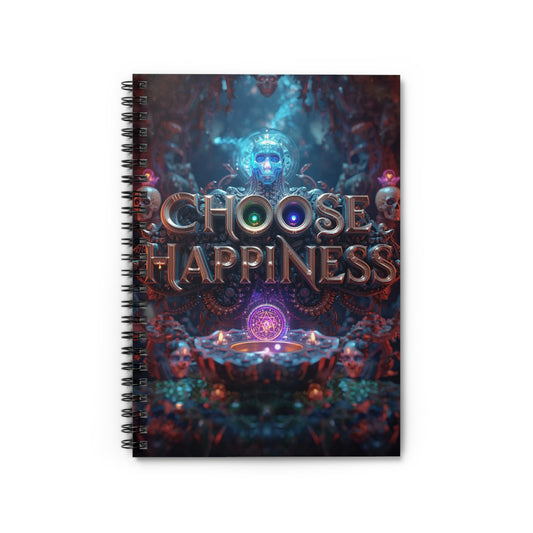 Choose Happiness Spiral Notebook  Ruled Journal for Positivity & Daily Notes
