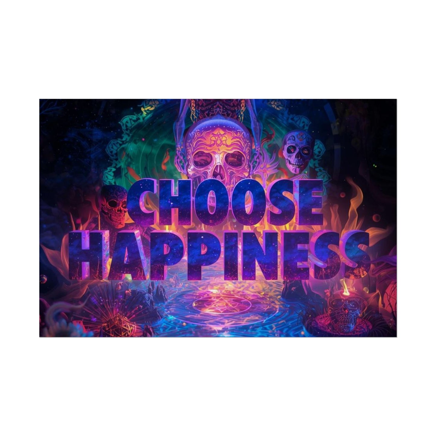 The LifeBox Motivational Poster, Choose Happiness Wall Art, Self Discipline & Mindset Decor, Personal Growth Inspirational Quote Print