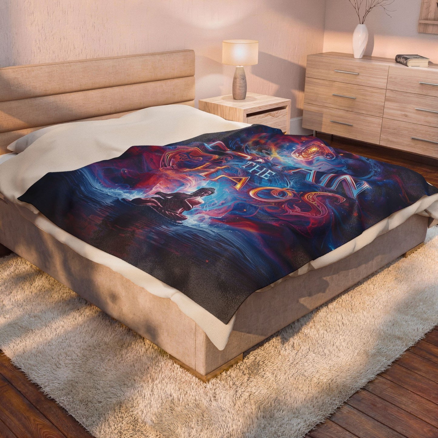 Contain the Chaos Velveteen Plush Blanket — Cozy Throw for Relaxation & Gifts