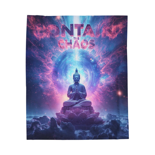 Contain the Chaos Velveteen Plush Blanket