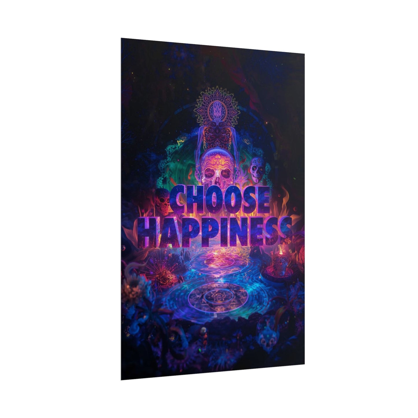 The LifeBox Motivational Poster, Choose Happiness Wall Art, Self Discipline & Mindset Decor, Personal Growth Inspirational Quote Print