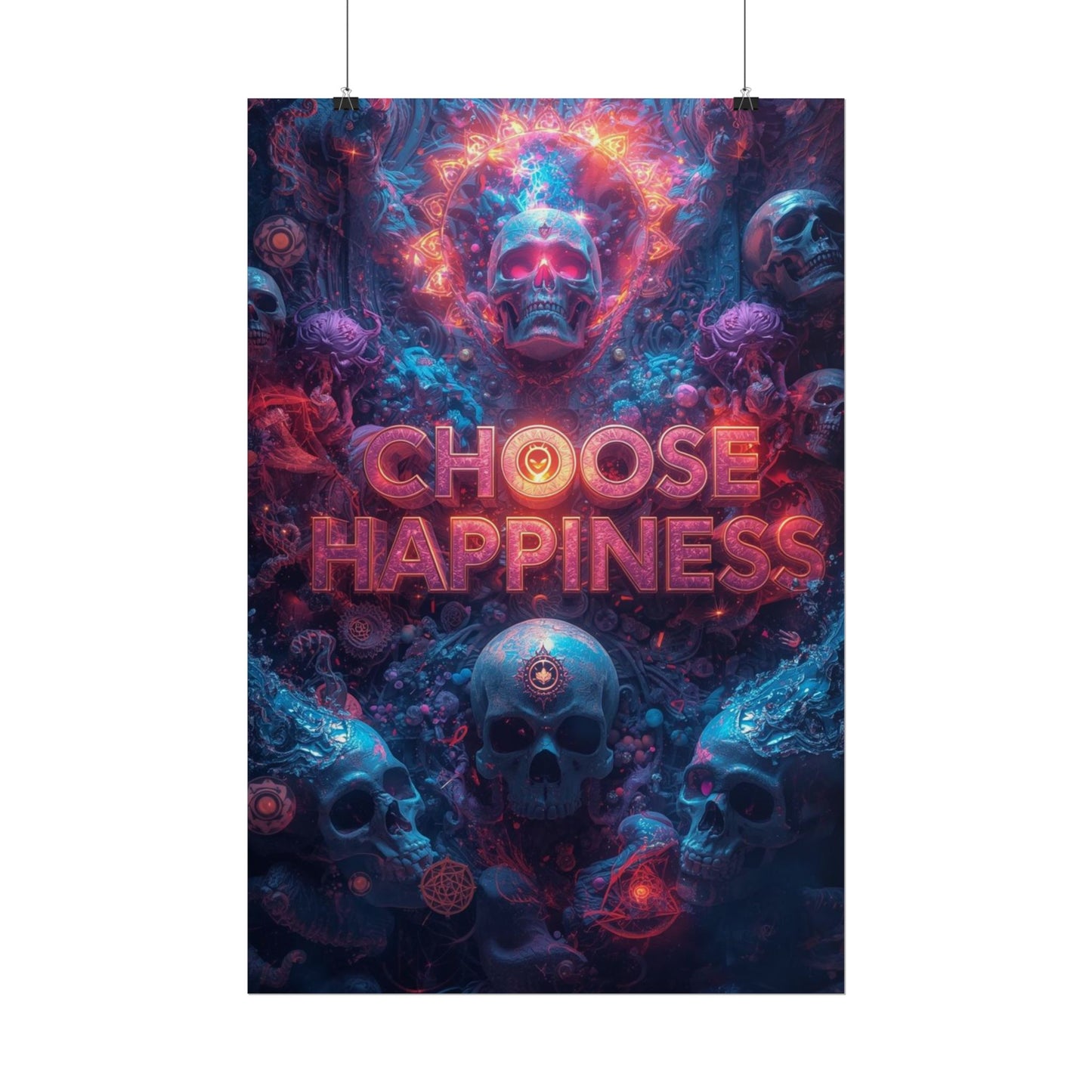 The LifeBox Motivational Poster, Choose Happiness Wall Art, Self Discipline & Mindset Decor, Personal Growth Inspirational Quote Print