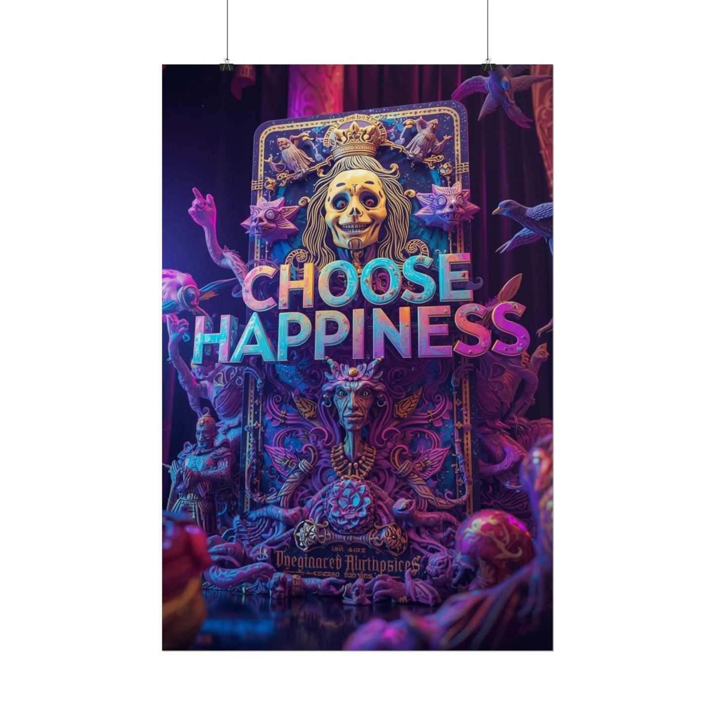 The LifeBox Motivational Poster, Choose Happiness Wall Art, Self Discipline & Mindset Decor, Personal Growth Inspirational Quote Print