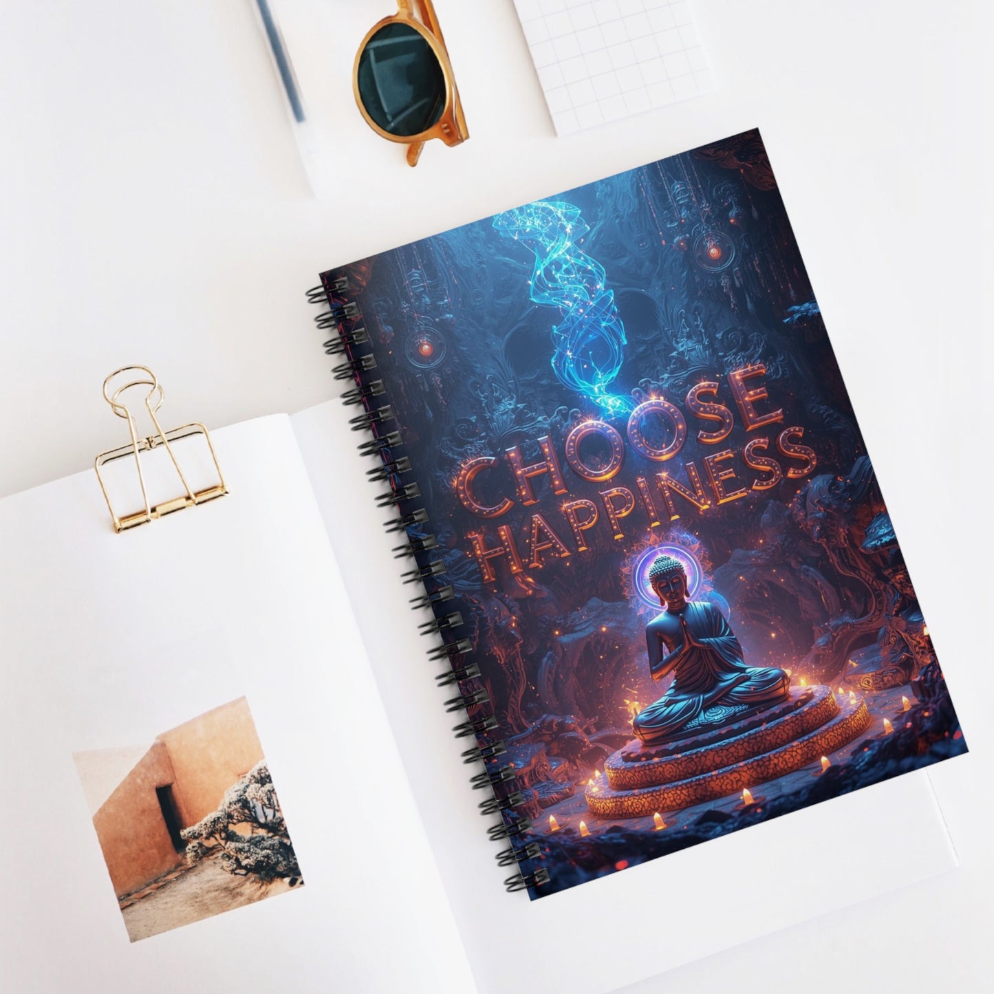 Choose Happiness Spiral Notebook  Ruled Journal for Positivity & Daily Notes