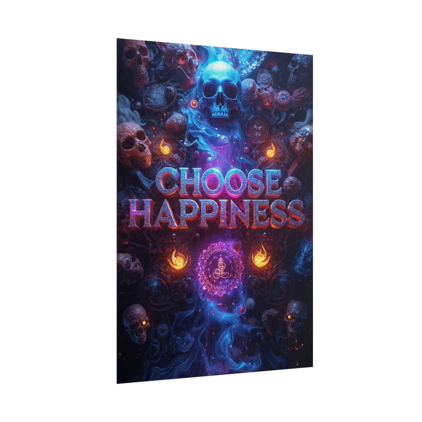 The LifeBox Motivational Poster, Choose Happiness Wall Art, Self Discipline & Mindset Decor, Personal Growth Inspirational Quote Print