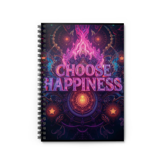 Choose Happiness Spiral Notebook  Ruled Journal for Positivity & Daily Notes