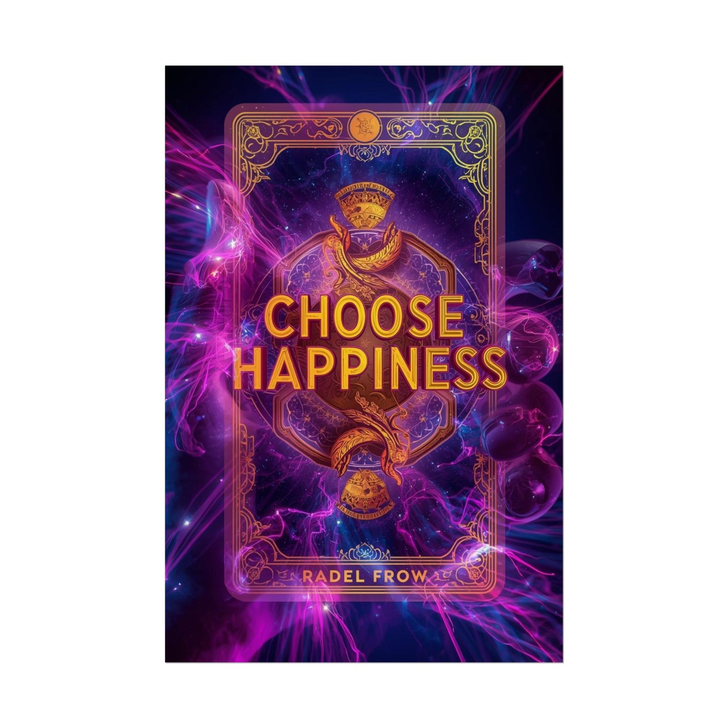 The LifeBox Motivational Poster, Choose Happiness Wall Art, Self Discipline & Mindset Decor, Personal Growth Inspirational Quote Print