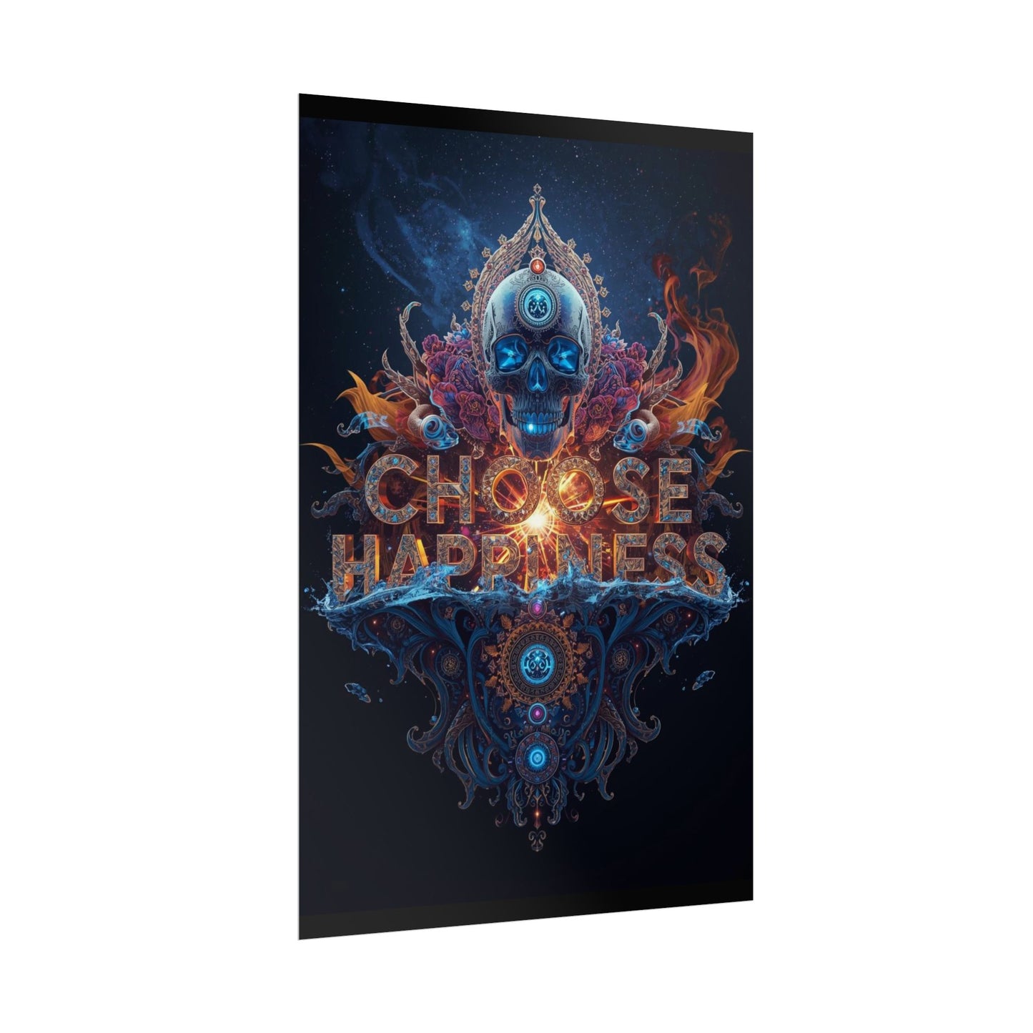 The LifeBox Motivational Poster, Choose Happiness Wall Art, Self Discipline & Mindset Decor, Personal Growth Inspirational Quote Print