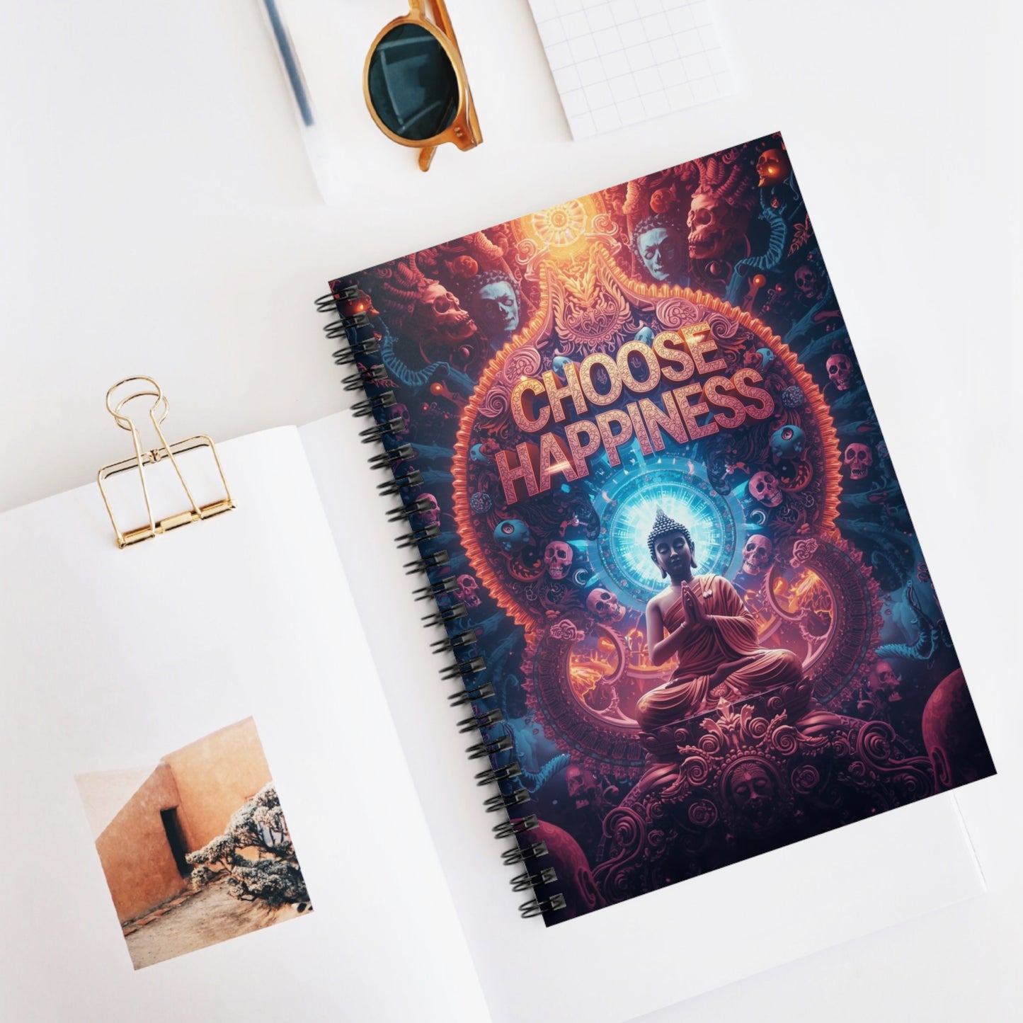 Choose Happiness Spiral Notebook  Ruled Journal for Positivity & Daily Notes