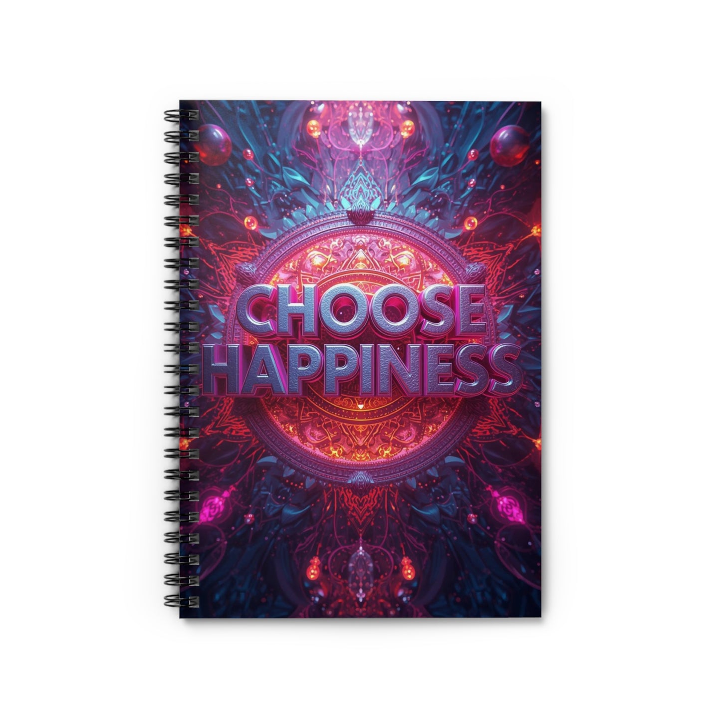 Choose Happiness Spiral Notebook  Ruled Journal for Positivity & Daily Notes