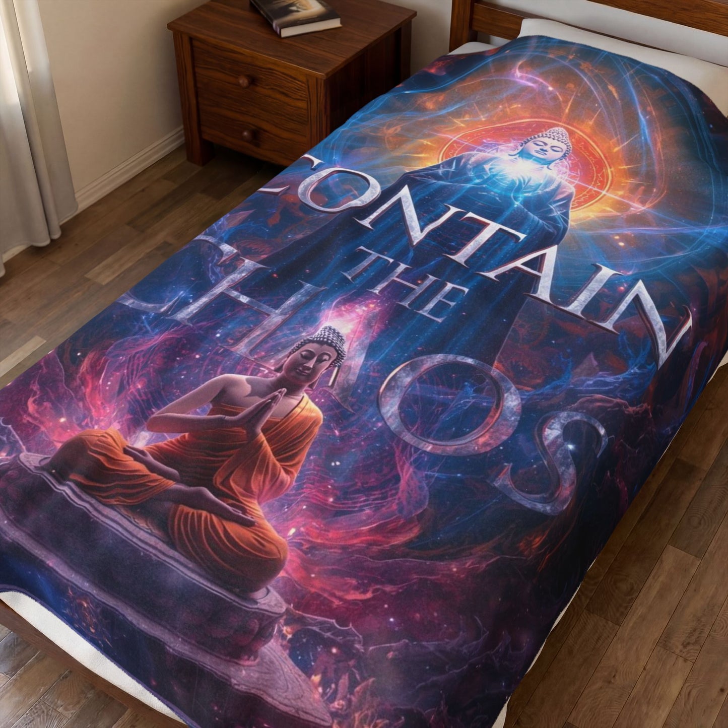 Contain the Chaos Velveteen Plush Blanket