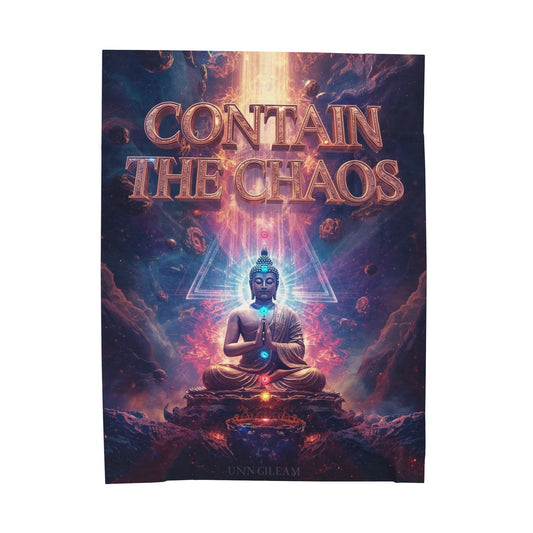 Contain the Chaos Velveteen Plush Blanket
