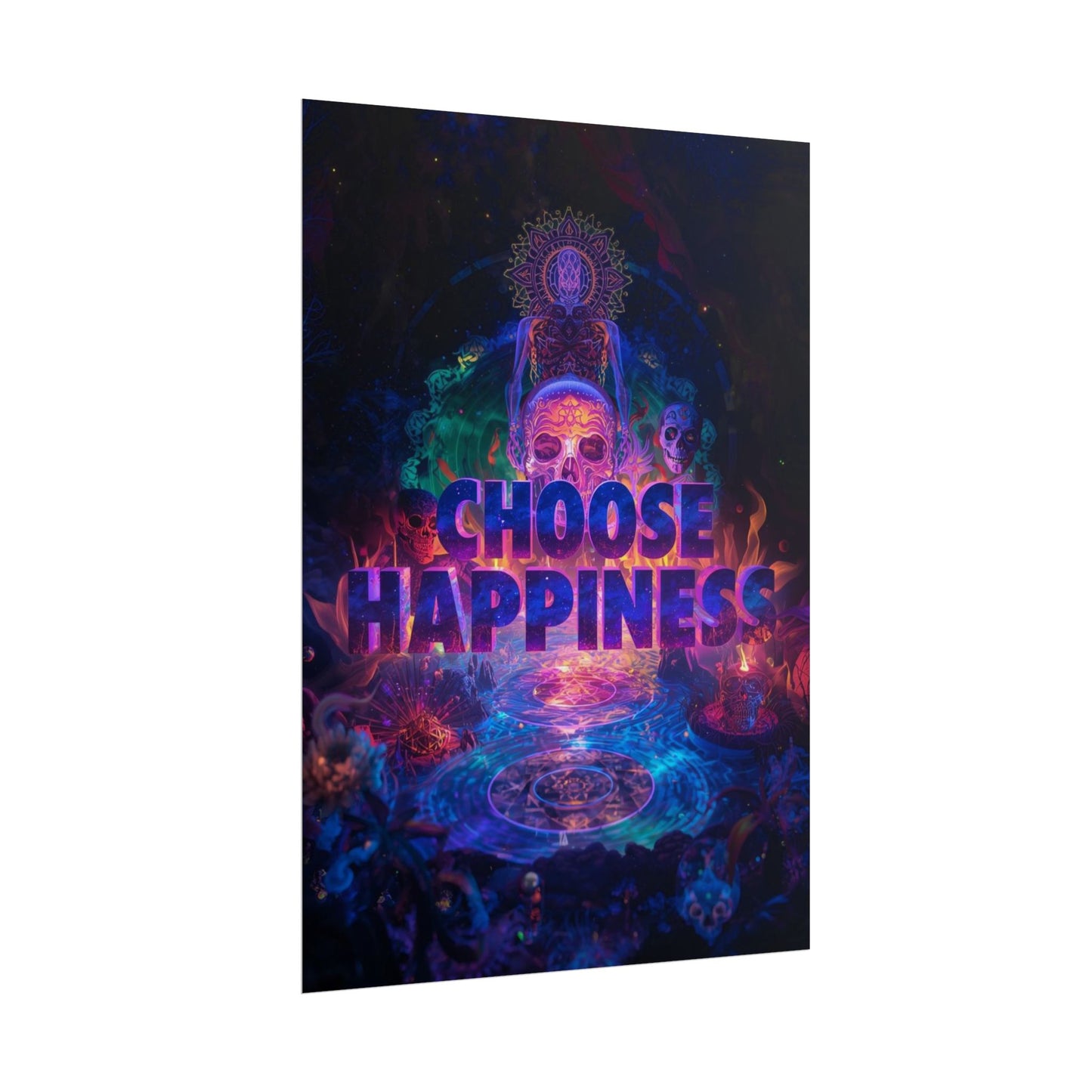The LifeBox Motivational Poster, Choose Happiness Wall Art, Self Discipline & Mindset Decor, Personal Growth Inspirational Quote Print