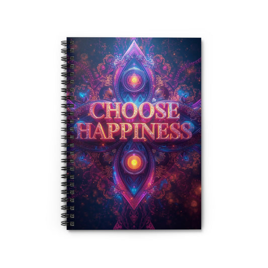 Choose Happiness Spiral Notebook Ruled Journal for Positivity & Daily Notes