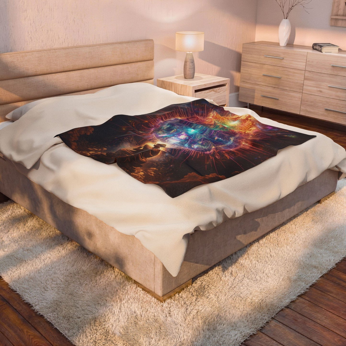 Velveteen Plush Blanket Contain the Chaos Throw