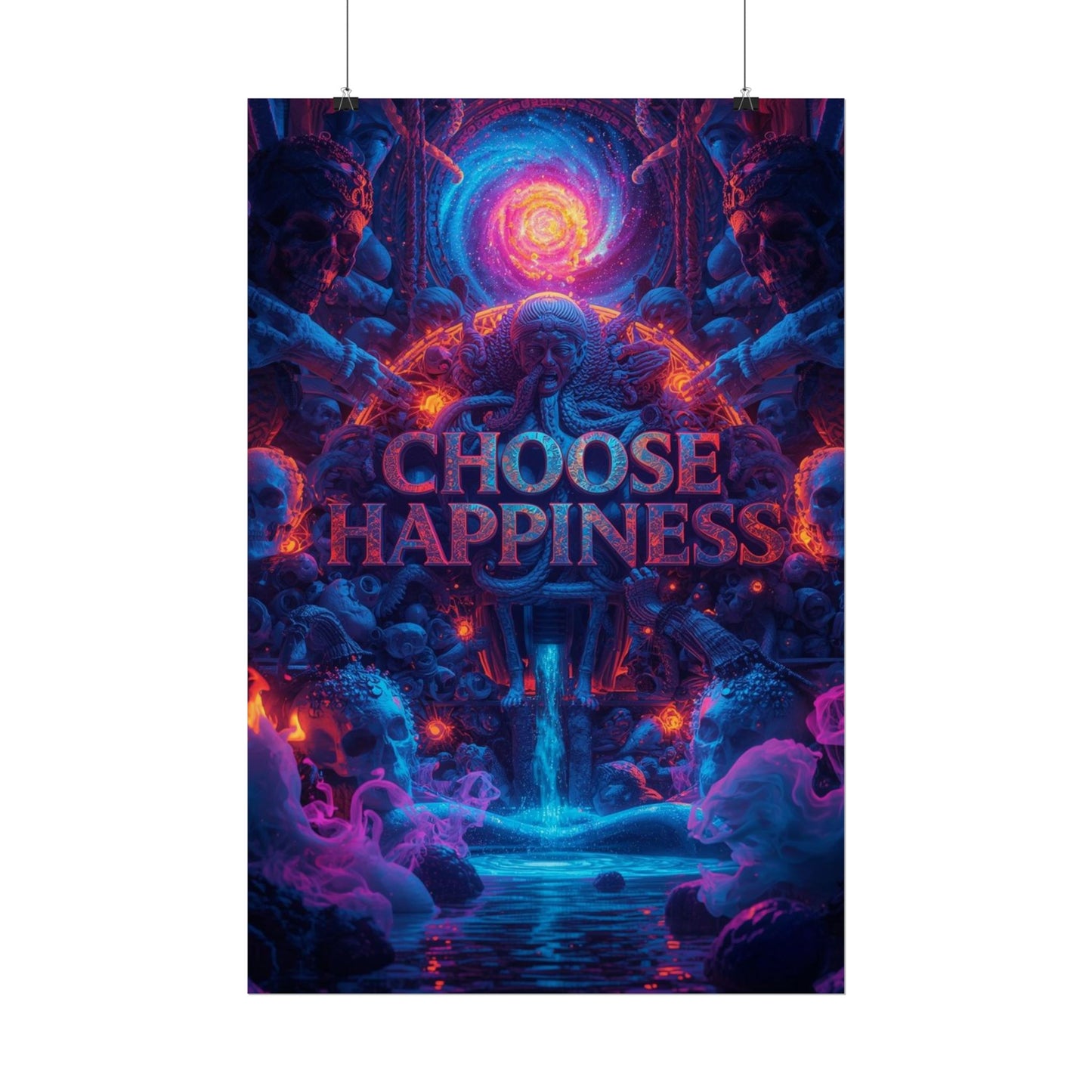 The LifeBox Motivational Poster, Choose Happiness Wall Art, Self Discipline & Mindset Decor, Personal Growth Inspirational Quote Print