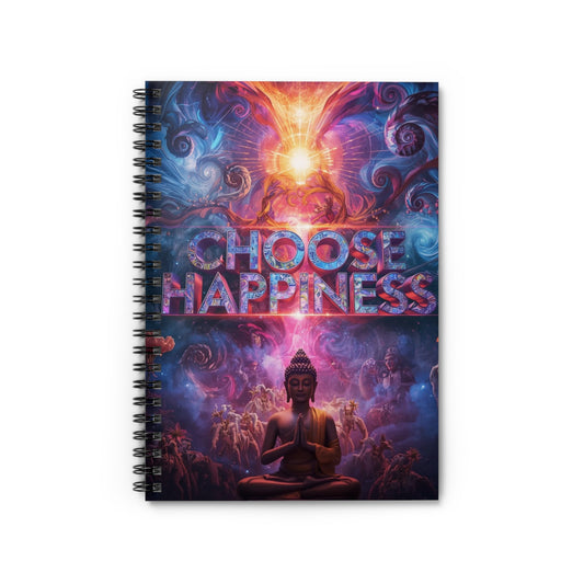 Choose Happiness Spiral Notebook  Ruled Journal for Positivity & Daily Notes