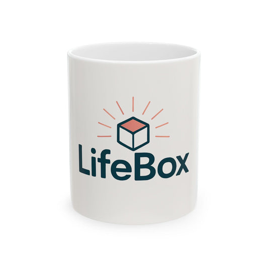LifeBox Ceramic Mug, The LifeBox Experience, Coffee Mug, Tea Cup, Inspirational Quote, Gift for Her, Gift for Him, Cozy Home Decor, Kitchen