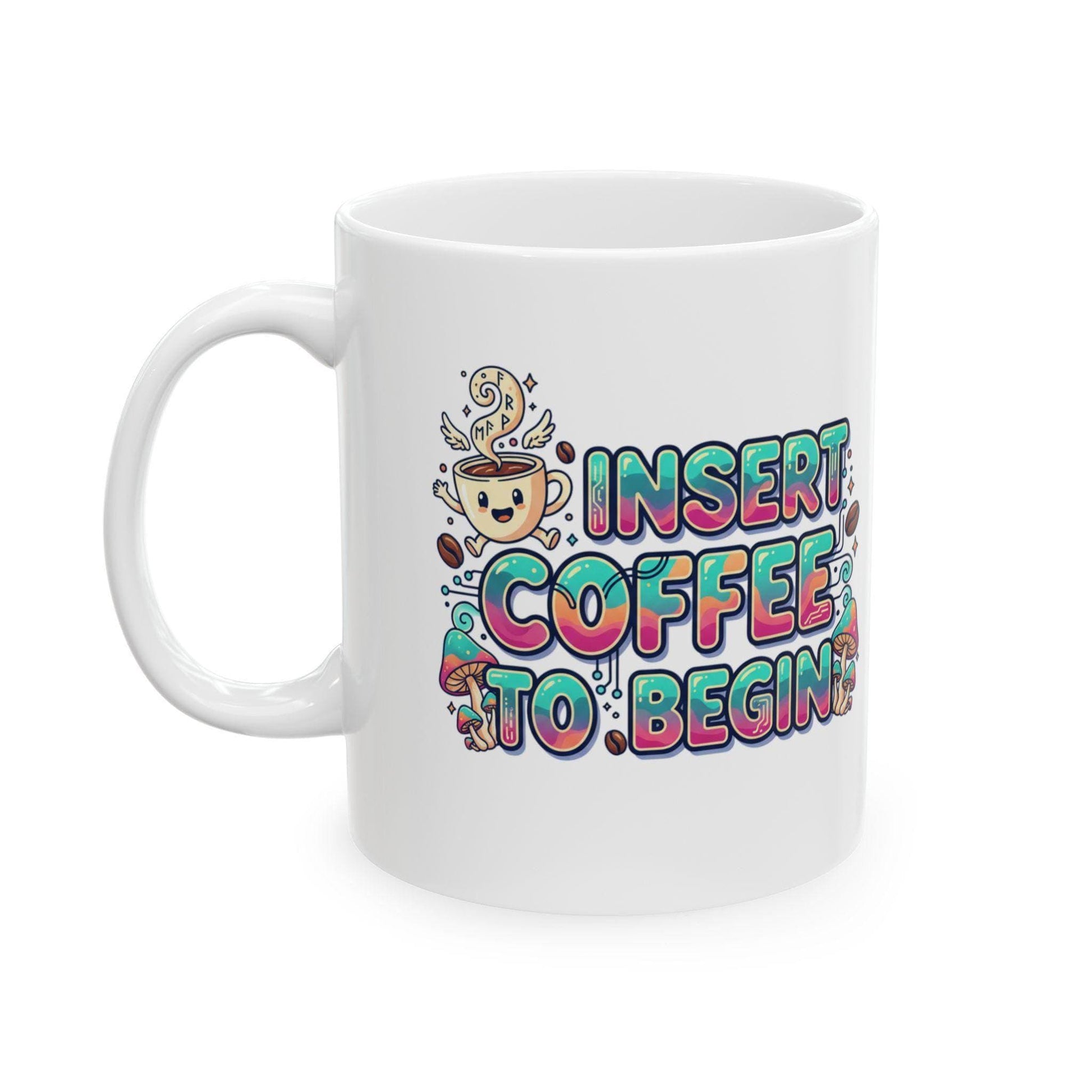 I Need Coffee Coffee Mug | Cute Doodle Coffee Cup, 11oz 15oz