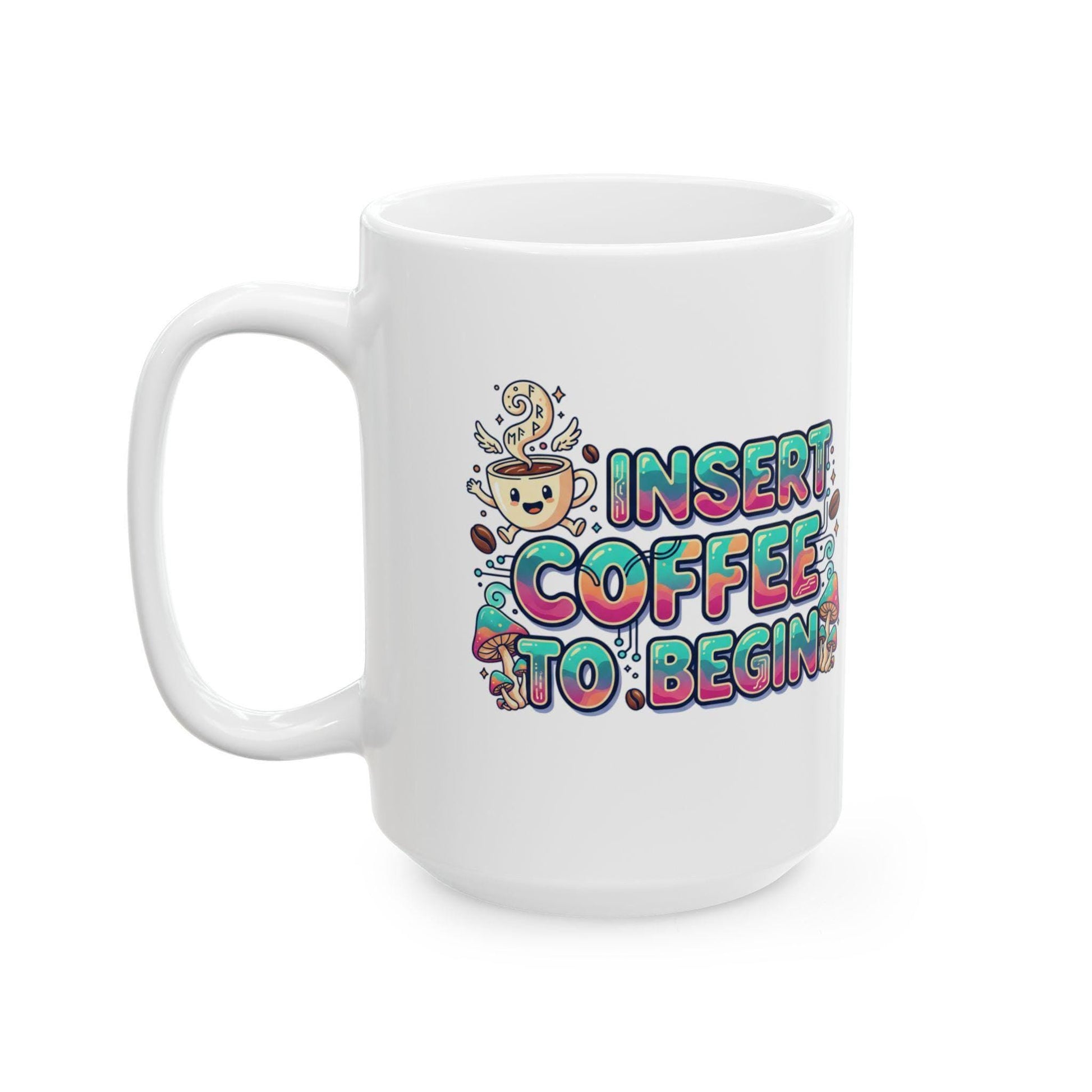 I Need Coffee Coffee Mug | Cute Doodle Coffee Cup, 11oz 15oz