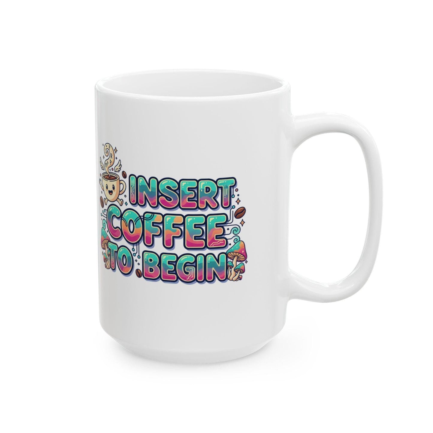 I Need Coffee Coffee Mug | Cute Doodle Coffee Cup, 11oz 15oz