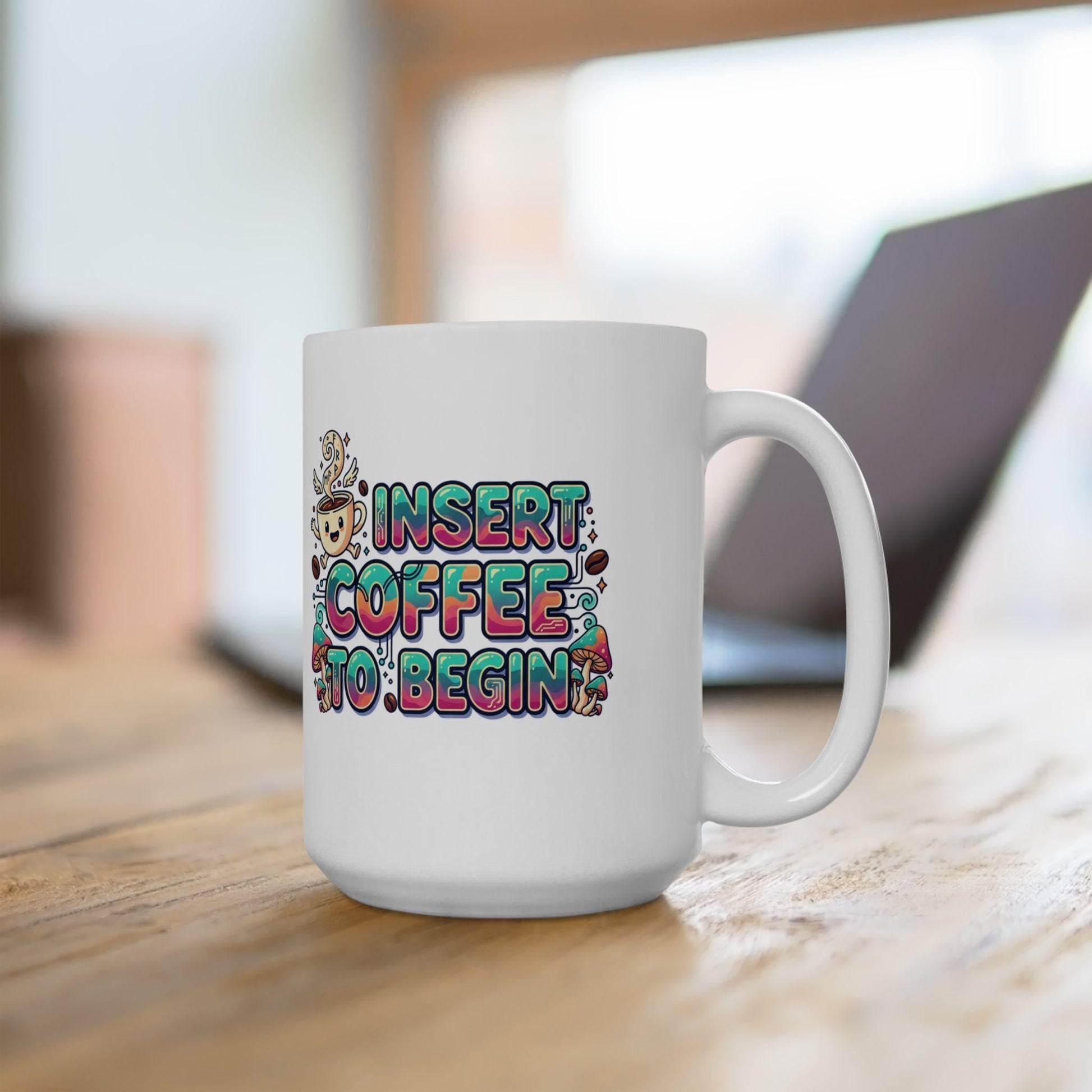 I Need Coffee Coffee Mug | Cute Doodle Coffee Cup, 11oz 15oz