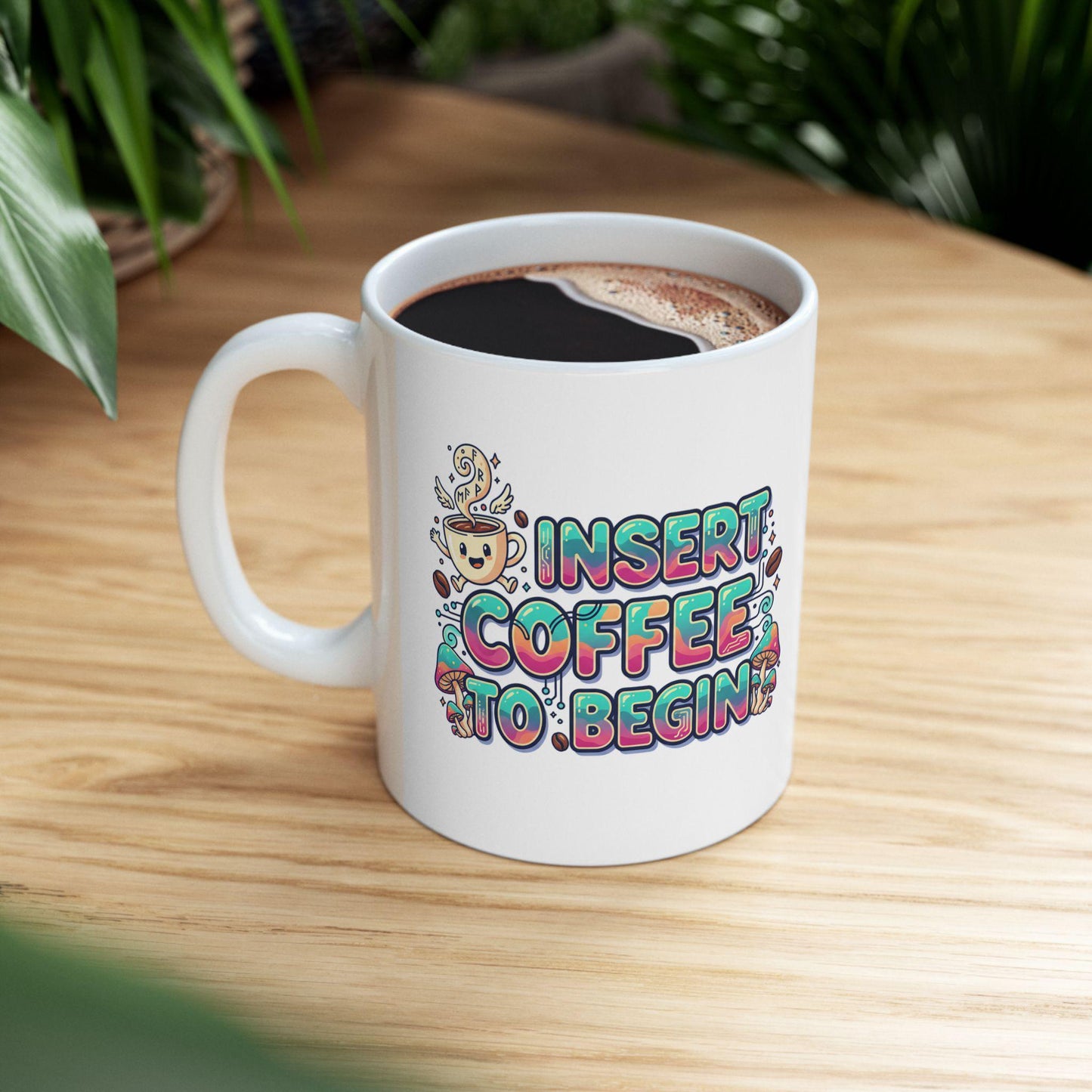 I Need Coffee Coffee Mug | Cute Doodle Coffee Cup, 11oz 15oz