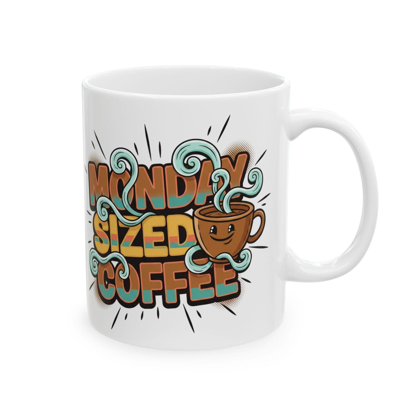 Missed Sleep Coffee Mug | Cute Retro Coffee Cup Illustration