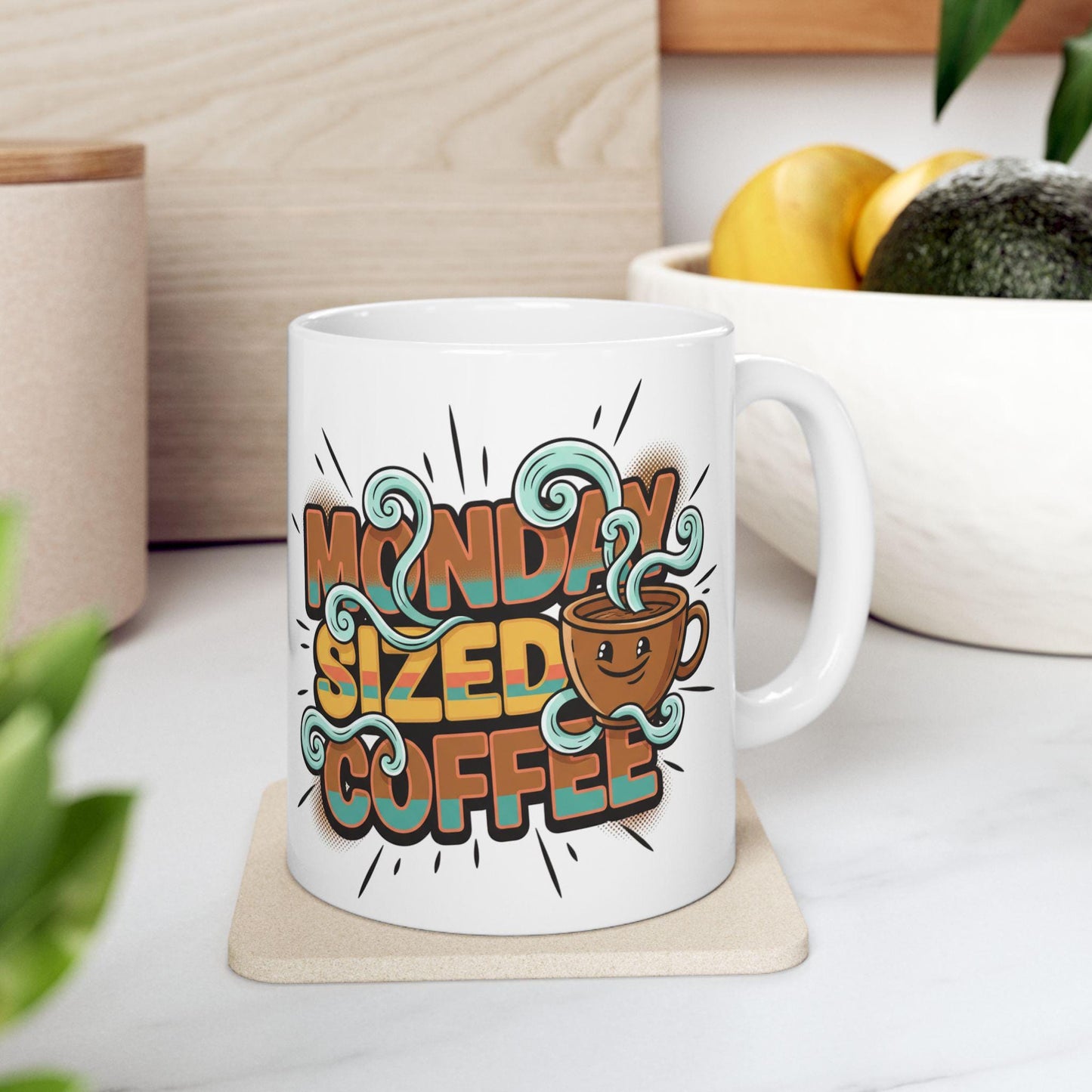 Missed Sleep Coffee Mug | Cute Retro Coffee Cup Illustration