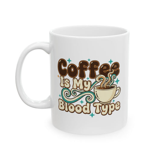 Coffee Is My Love Language Mug | Cute Coffee Cup Illustration
