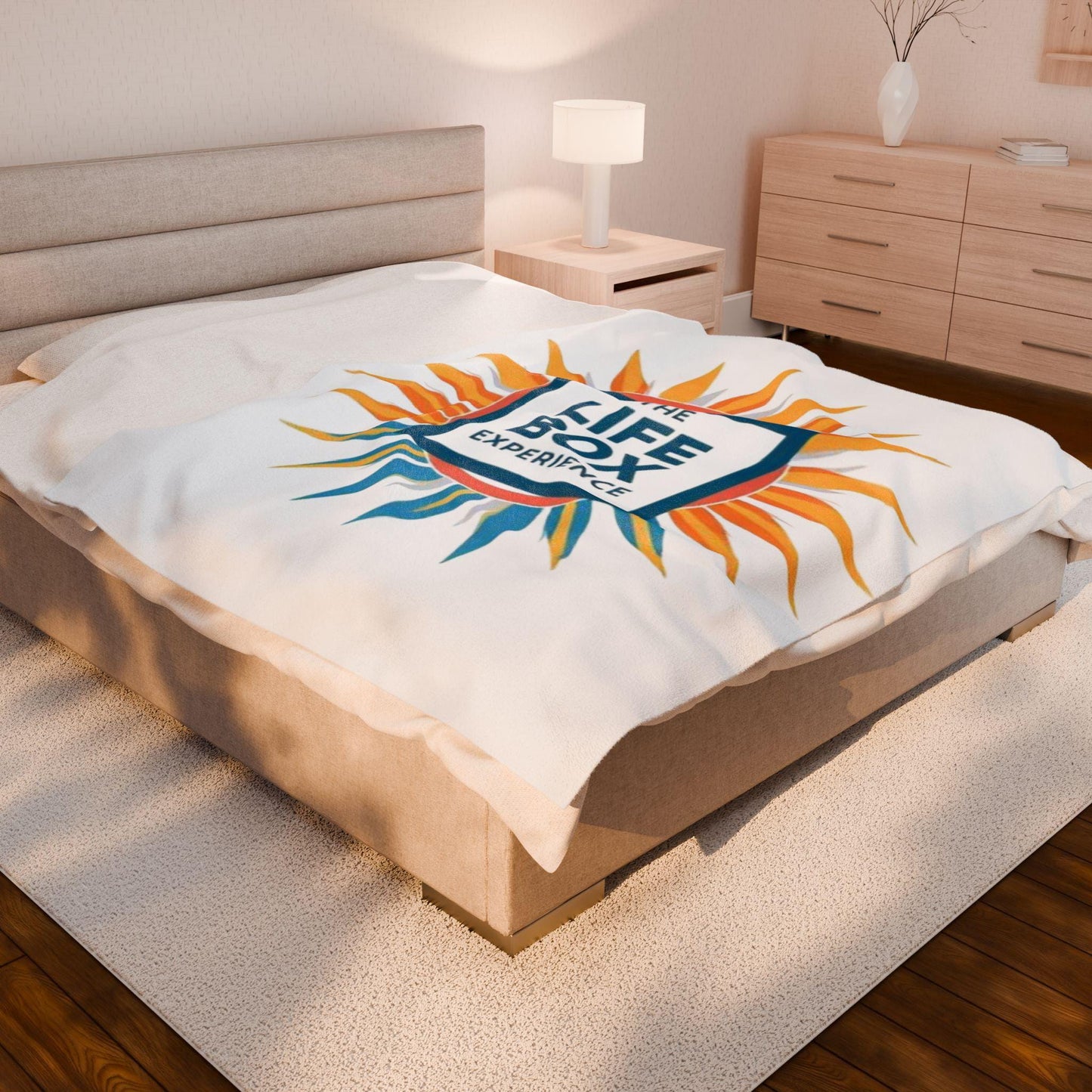 Velveteen Plush Blanket, The LifeBox Experience, Soft Throw Blanket for Cozy Nights