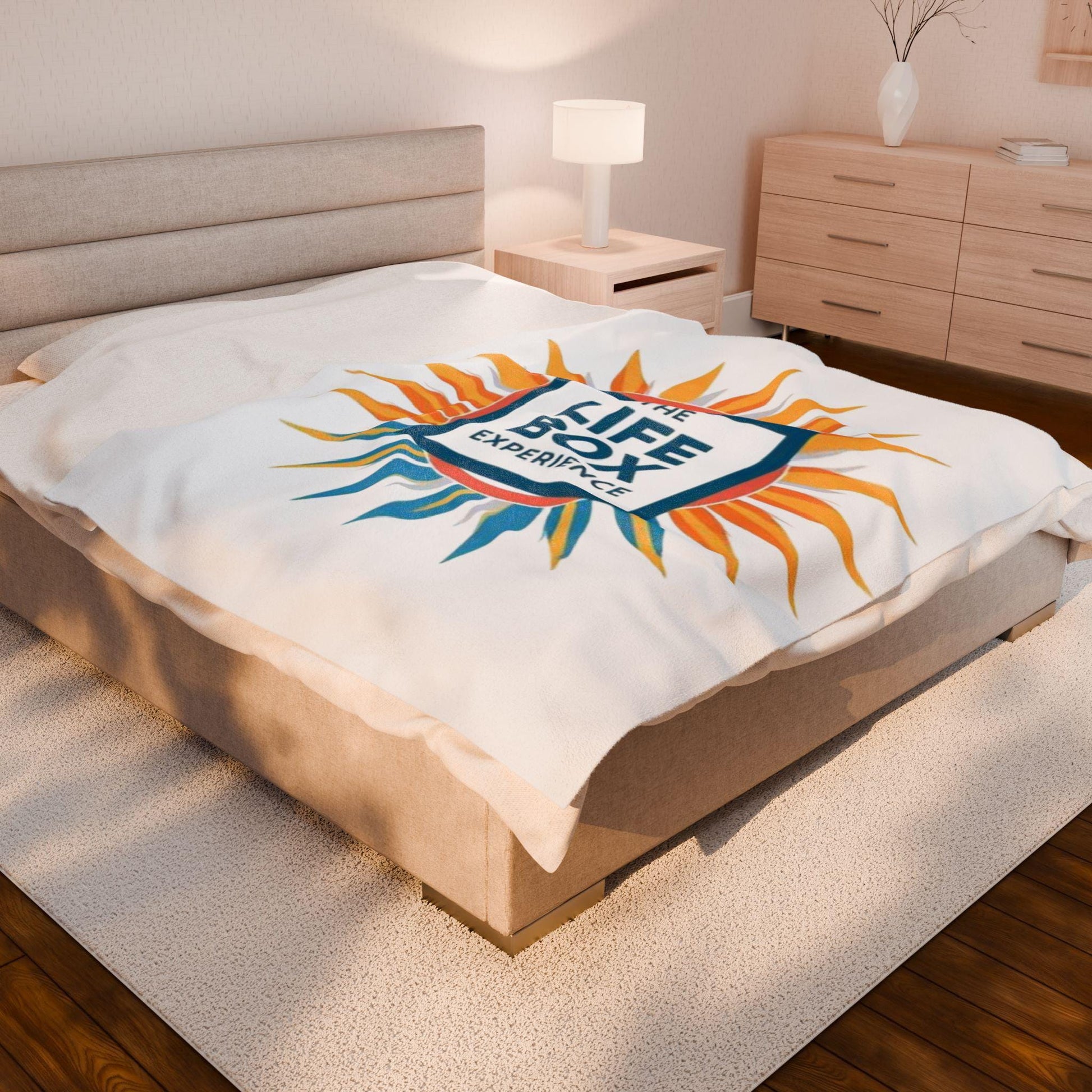 Velveteen Plush Blanket, The LifeBox Experience, Soft Throw Blanket for Cozy Nights