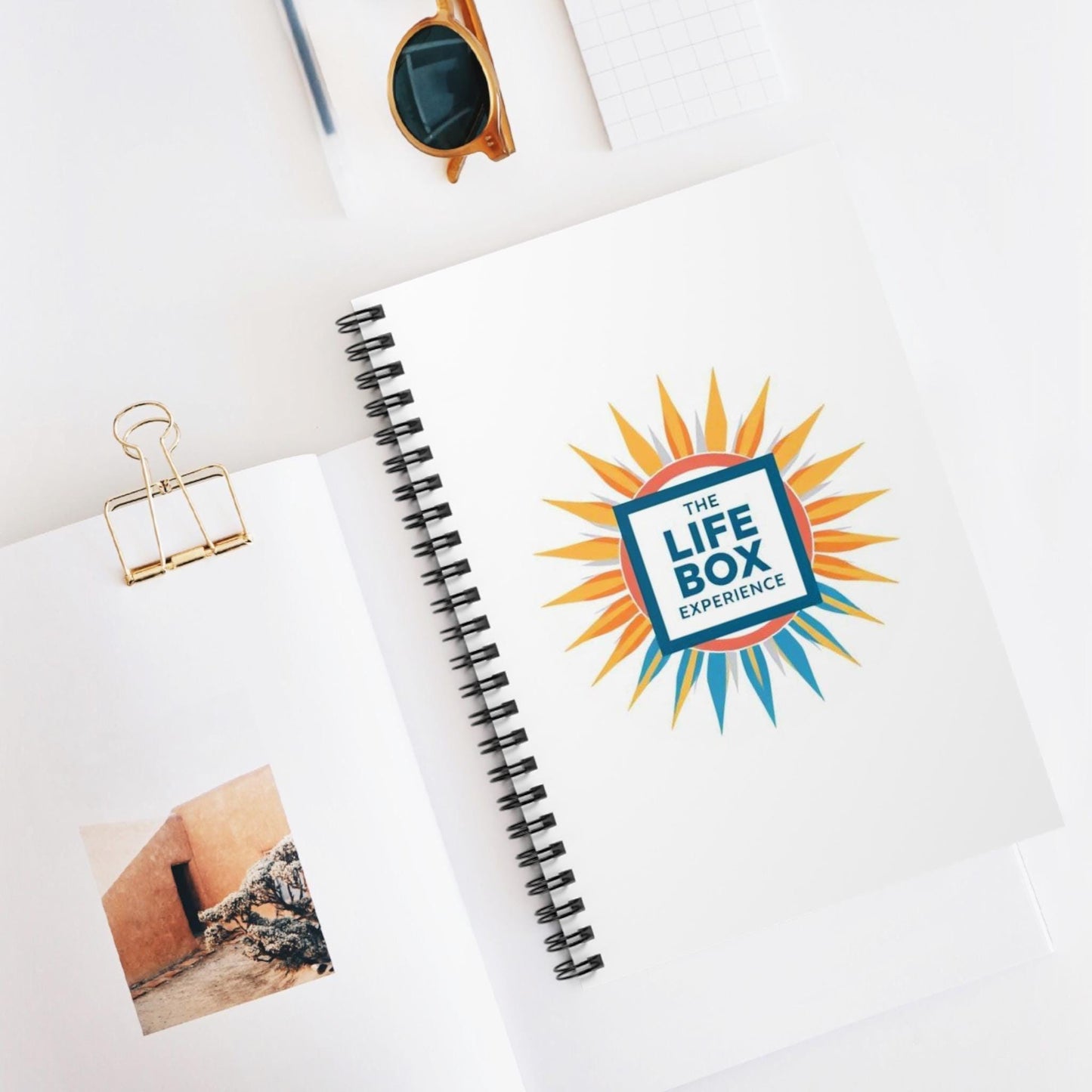 Spiral Notebook - The LifeBox Experiment, Journal, Personal Diary, Writing Pad, Ruled Line Notebook, Office and School Supplies