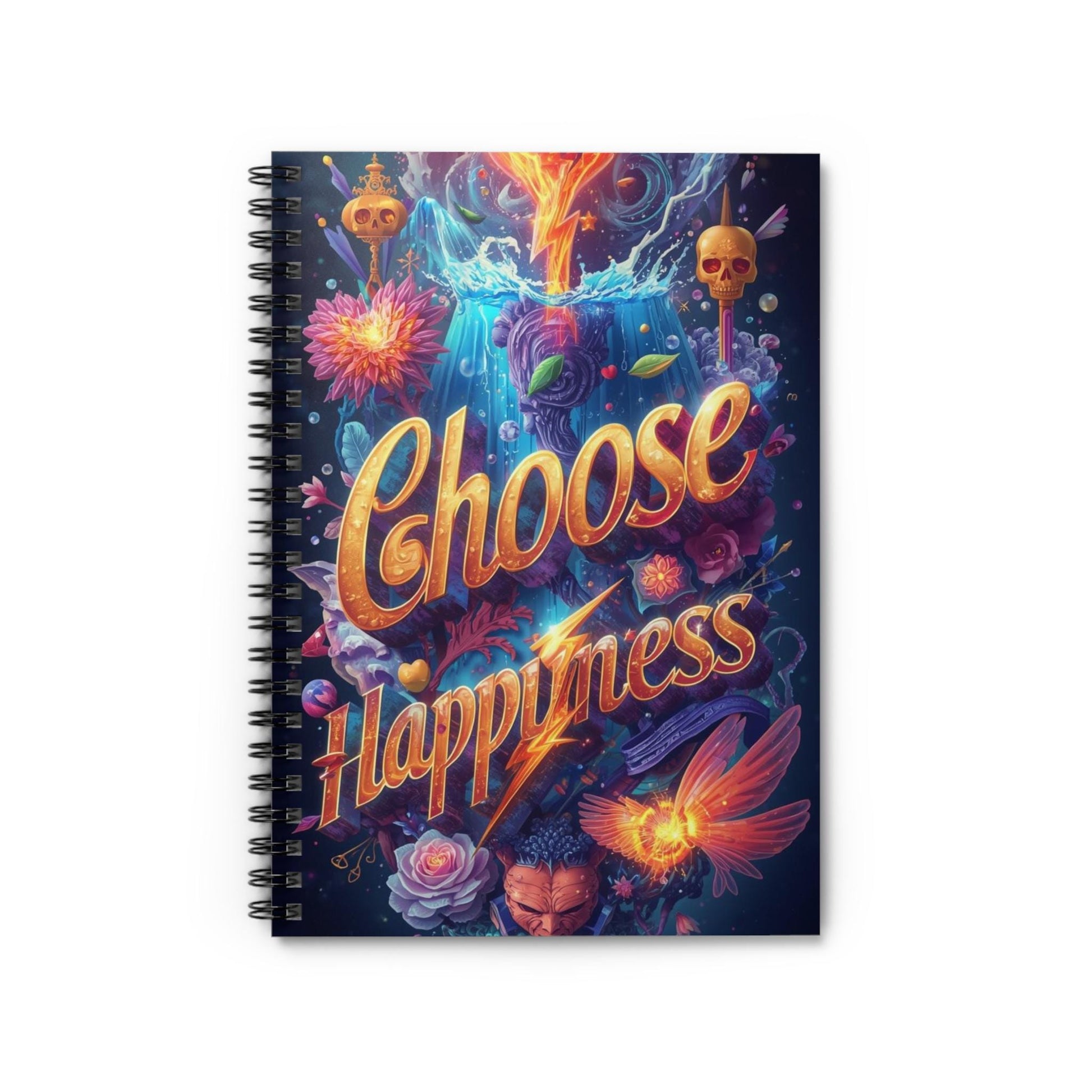 Choose Happiness Spiral Notebook | Ruled Journal