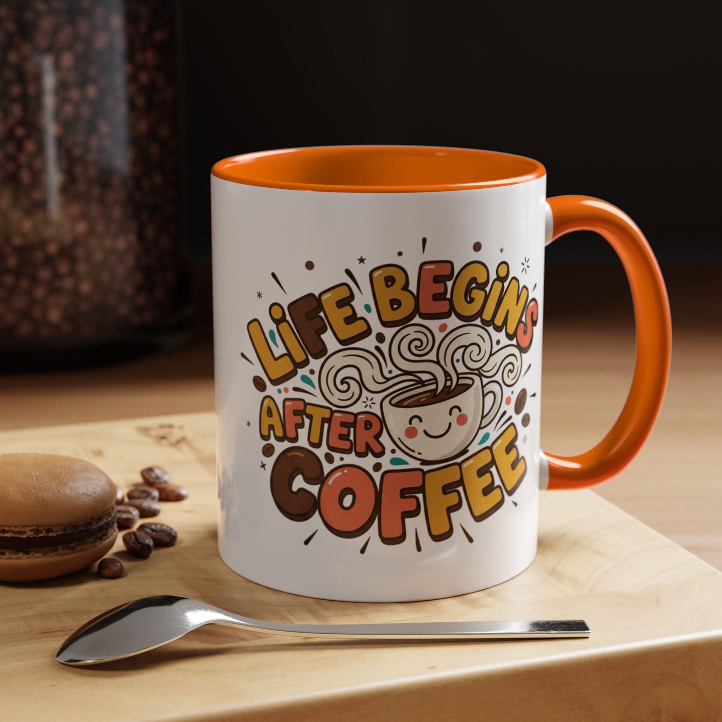 Life Begins After Coffee mug | Accent Coffee Mug 11oz 15oz